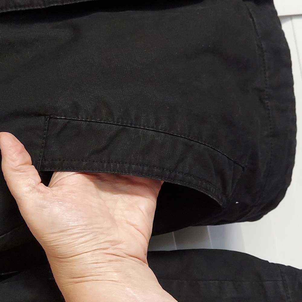 Levis Jacket, Utility Coat, Full Zip & Snaps, Quilted Lining, Cotton, Black - Picture 6 of 12